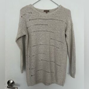 Lilla P Anthropology Cream Knit Sweater - Size XS